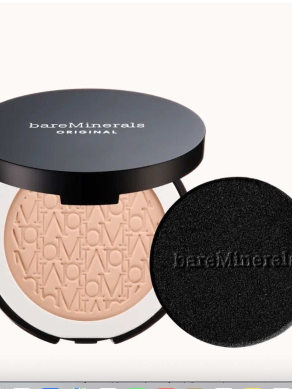 Bare Minerals Original Pressed Powder Foundation with SPF shade medium beige 12